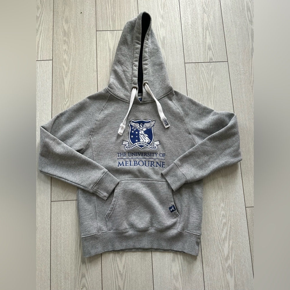 Gray University of Melbourne Hoodie The Genuine Article Size 10